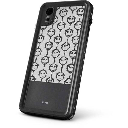 Disney The Nightmare Before Christmas Jack Skellington Face Expressions pattern iPhone XR Waterproof Case
