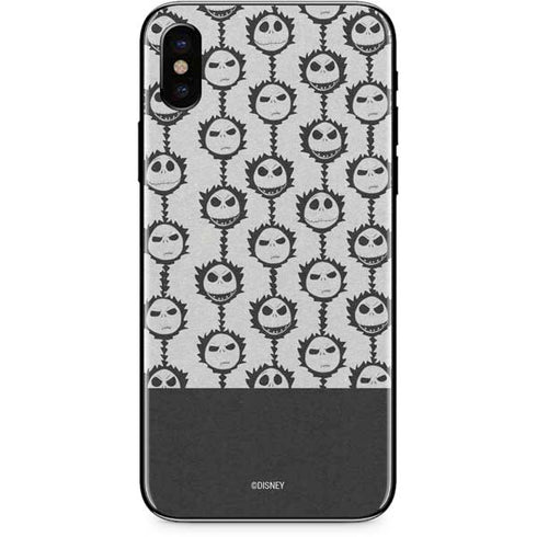 Disney The Nightmare Before Christmas Jack Skellington Face Expressions pattern iPhone XS Max Skin