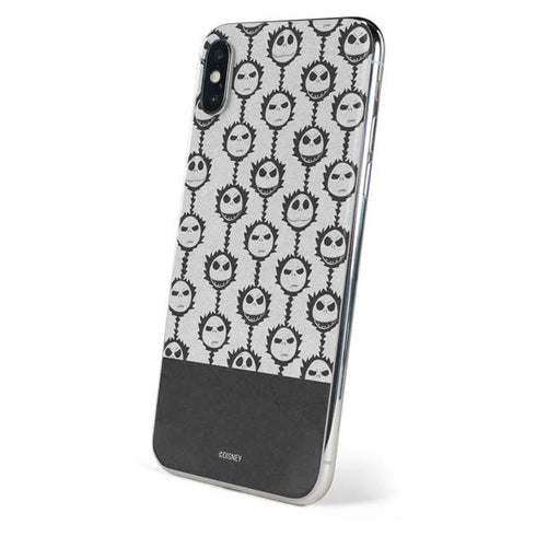 Disney The Nightmare Before Christmas Jack Skellington Face Expressions pattern iPhone XS Max Skin