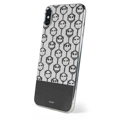 Disney The Nightmare Before Christmas Jack Skellington Face Expressions pattern iPhone XS Skin