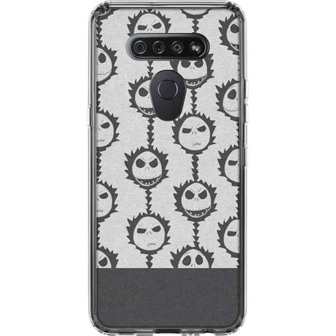 Disney The Nightmare Before Christmas Jack Skellington Face Expressions pattern LG K51/Q51 Clear Case
