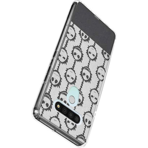 Disney The Nightmare Before Christmas Jack Skellington Face Expressions pattern LG Stylo 6 Clear Case