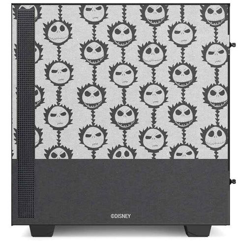 Disney The Nightmare Before Christmas Jack Skellington Face Expressions pattern NZXT H510 Compact ATX Mid-Tower Case Skin