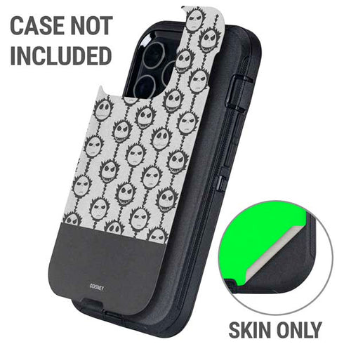 Disney The Nightmare Before Christmas Jack Skellington Face Expressions pattern Otterbox Defender iPhone Skin
