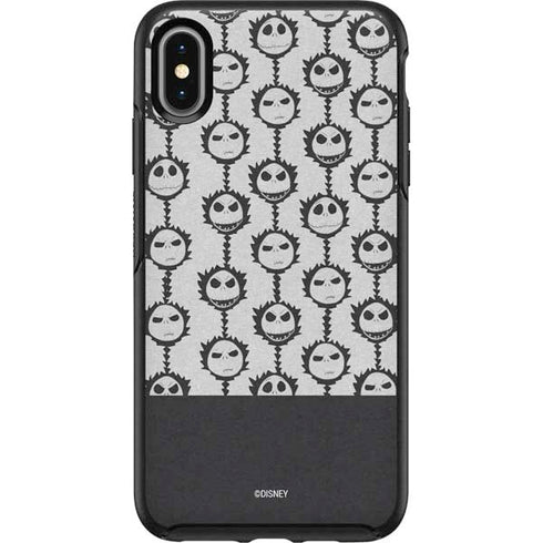 Disney The Nightmare Before Christmas Jack Skellington Face Expressions pattern Otterbox Symmetry iPhone Skin