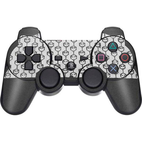 Disney The Nightmare Before Christmas Jack Skellington Face Expressions pattern PS3 Dual Shock wireless controller Skin