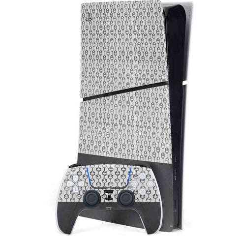 Disney The Nightmare Before Christmas Jack Skellington Face Expressions pattern PS5 Slim Digital Edition Bundle Skin