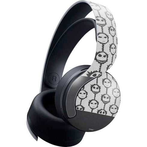 Disney The Nightmare Before Christmas Jack Skellington Face Expressions pattern PULSE 3D Wireless Headset for PS5 Skin