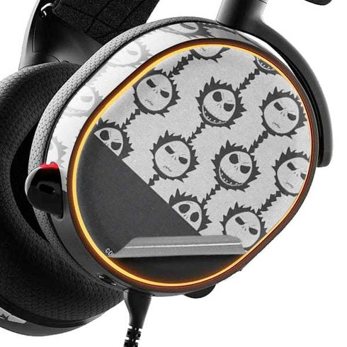 Disney The Nightmare Before Christmas Jack Skellington Face Expressions pattern SteelSeries Arctis 3 Skin