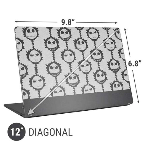 Disney The Nightmare Before Christmas Jack Skellington Face Expressions pattern Universal Laptop 12in (9.8 x 6.8in) Skin