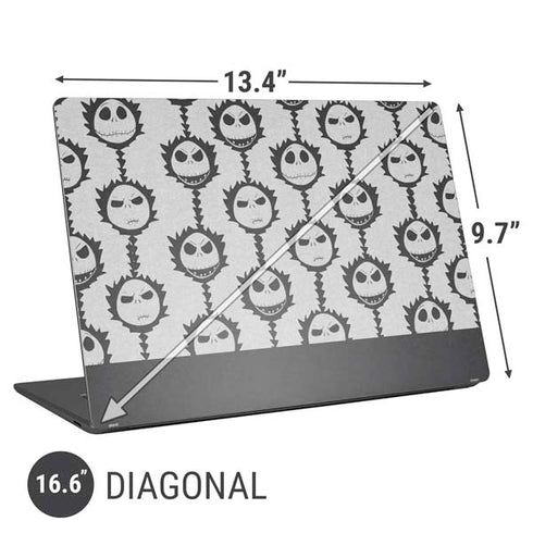Disney The Nightmare Before Christmas Jack Skellington Face Expressions pattern Universal Laptop 16.6in (13.4 x 9.7in) Skin