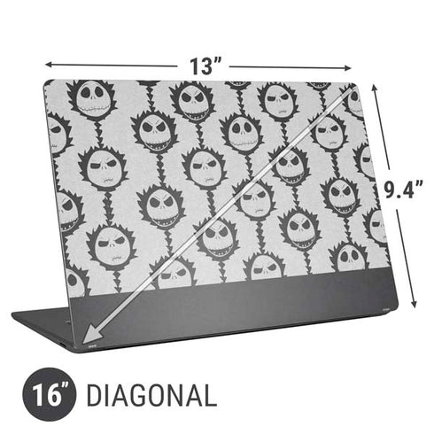 Disney The Nightmare Before Christmas Jack Skellington Face Expressions pattern Universal Laptop 16in (13 x 9.4in) Skin
