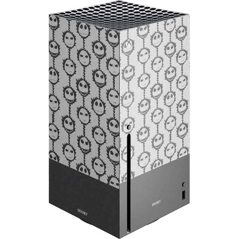 Disney The Nightmare Before Christmas Jack Skellington Face Expressions pattern Xbox Series X Console Skin