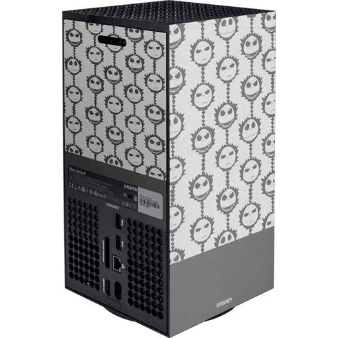 Disney The Nightmare Before Christmas Jack Skellington Face Expressions pattern Xbox Series X Console Skin