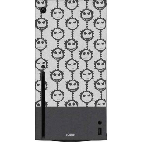 Disney The Nightmare Before Christmas Jack Skellington Face Expressions pattern Xbox Series X Console Skin