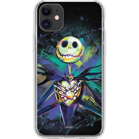 Disney The Nightmare Before Christmas Jack Skellington Art iPhone 11 Clear Case