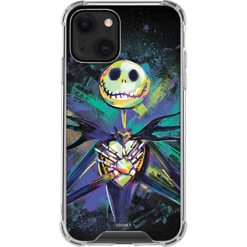 Disney The Nightmare Before Christmas Jack Skellington Art iPhone 14 Plus Clear Case
