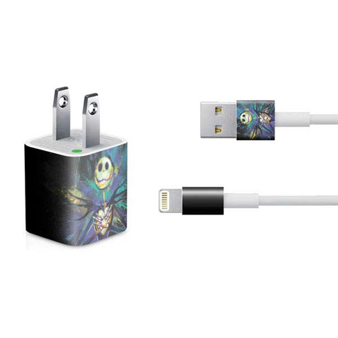 Disney The Nightmare Before Christmas Jack Skellington Art iPhone Charger (5W USB) Skin