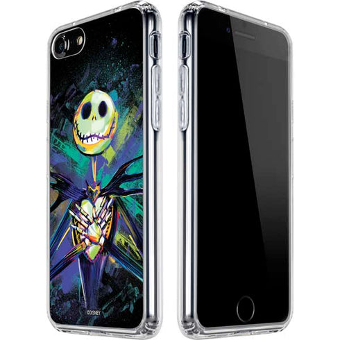 Disney The Nightmare Before Christmas Jack Skellington Art iPhone SE (2nd & 3rd Gen) Clear Case