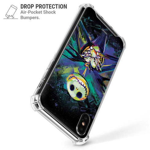 Disney The Nightmare Before Christmas Jack Skellington Art iPhone XS Max Clear Case