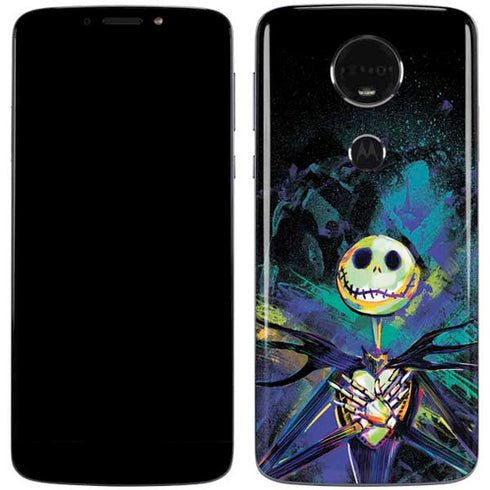 Disney The Nightmare Before Christmas Jack Skellington Art Moto E5 Plus Skin