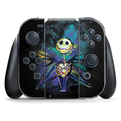 Disney The Nightmare Before Christmas Jack Skellington Art Nintendo Switch (2017-2021) Joy-Con Controller Skin