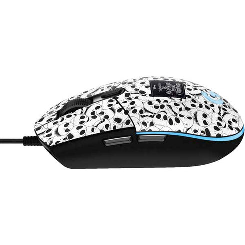 Disney The Nightmare Before Christmas Jack Skellington Pattern G203 Prodigy RGB Wired Gaming Mouse Skin