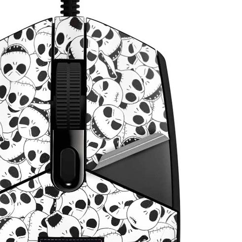 Disney The Nightmare Before Christmas Jack Skellington Pattern G203 Prodigy RGB Wired Gaming Mouse Skin