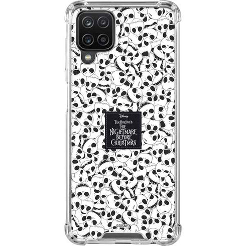 Disney The Nightmare Before Christmas Jack Skellington Pattern Galaxy A12 Clear Case