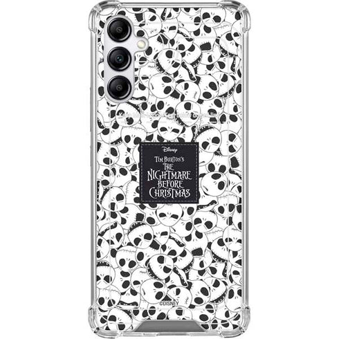 Disney The Nightmare Before Christmas Jack Skellington Pattern Galaxy A15 5G Clear Case