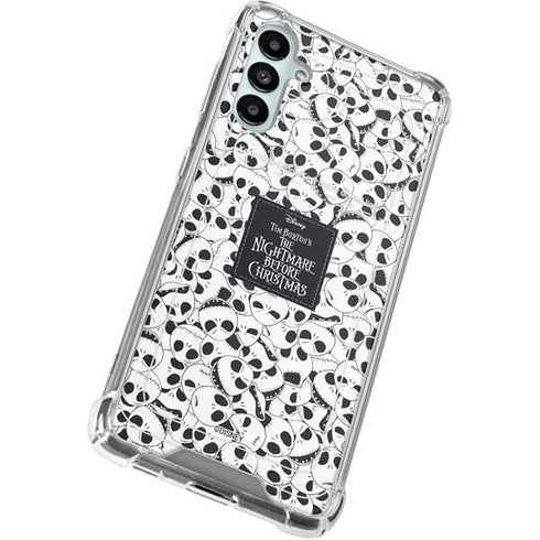 Disney The Nightmare Before Christmas Jack Skellington Pattern Galaxy A15 5G Clear Case