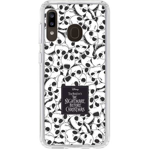 Disney The Nightmare Before Christmas Jack Skellington Pattern Galaxy A20 Clear Case
