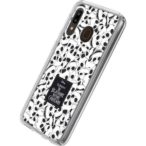 Disney The Nightmare Before Christmas Jack Skellington Pattern Galaxy A20 Clear Case