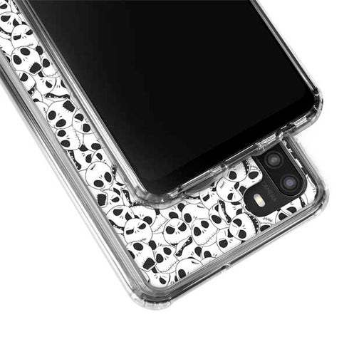 Disney The Nightmare Before Christmas Jack Skellington Pattern Galaxy A21 Clear Case