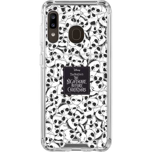 Disney The Nightmare Before Christmas Jack Skellington Pattern Galaxy A30 Clear Case