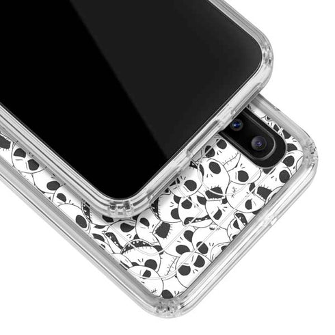 Disney The Nightmare Before Christmas Jack Skellington Pattern Galaxy A30 Clear Case