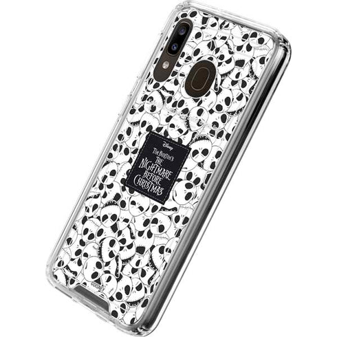 Disney The Nightmare Before Christmas Jack Skellington Pattern Galaxy A30 Clear Case