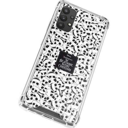 Disney The Nightmare Before Christmas Jack Skellington Pattern Galaxy A32 5G Clear Case