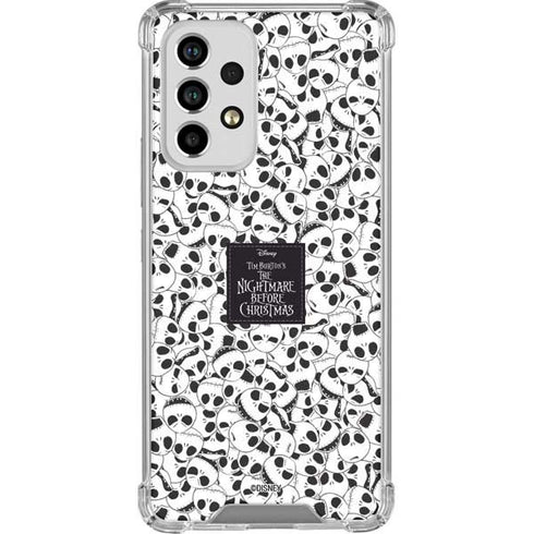 Disney The Nightmare Before Christmas Jack Skellington Pattern Galaxy A33 5G Clear Case