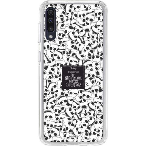 Disney The Nightmare Before Christmas Jack Skellington Pattern Galaxy A50 Clear Case