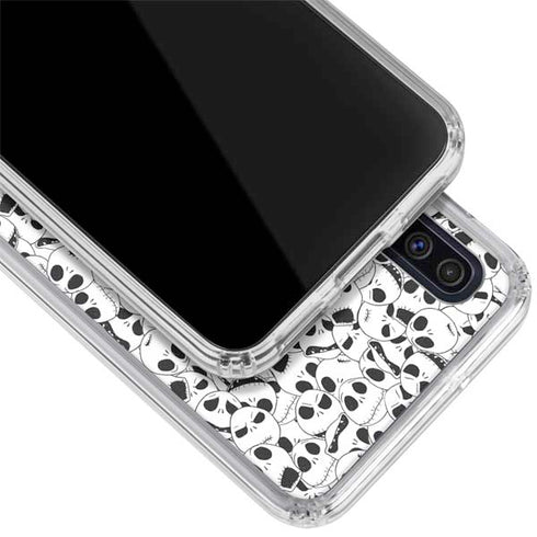 Disney The Nightmare Before Christmas Jack Skellington Pattern Galaxy A50 Clear Case