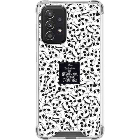 Disney The Nightmare Before Christmas Jack Skellington Pattern Galaxy A52 5G Clear Case