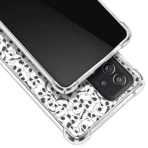 Disney The Nightmare Before Christmas Jack Skellington Pattern Galaxy A52 5G Clear Case