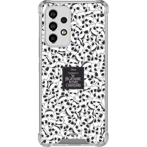 Disney The Nightmare Before Christmas Jack Skellington Pattern Galaxy A53 5G Clear Case