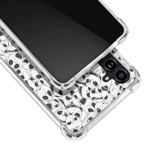 Disney The Nightmare Before Christmas Jack Skellington Pattern Galaxy A54 5G Clear Case