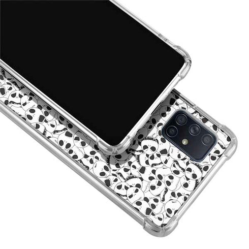 Disney The Nightmare Before Christmas Jack Skellington Pattern Galaxy A71 5G Clear Case