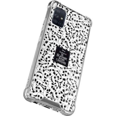 Disney The Nightmare Before Christmas Jack Skellington Pattern Galaxy A71 5G Clear Case