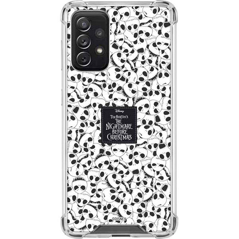 Disney The Nightmare Before Christmas Jack Skellington Pattern Galaxy A72 5G Clear Case