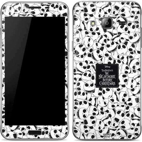 Disney The Nightmare Before Christmas Jack Skellington Pattern Galaxy J3 Skin