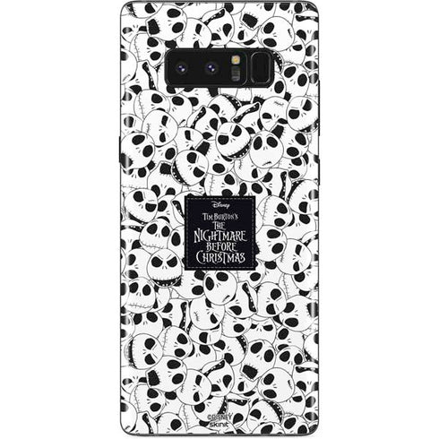 Disney The Nightmare Before Christmas Jack Skellington Pattern Galaxy Note 8 Skin